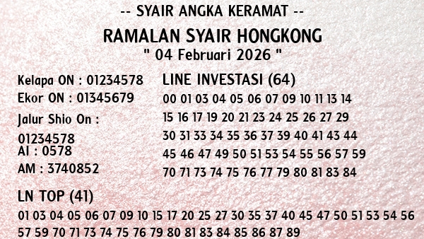 Prediksi Hongkong