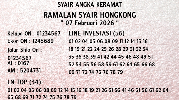Prediksi Hongkong