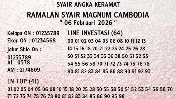 Prediksi Magnum Cambodia